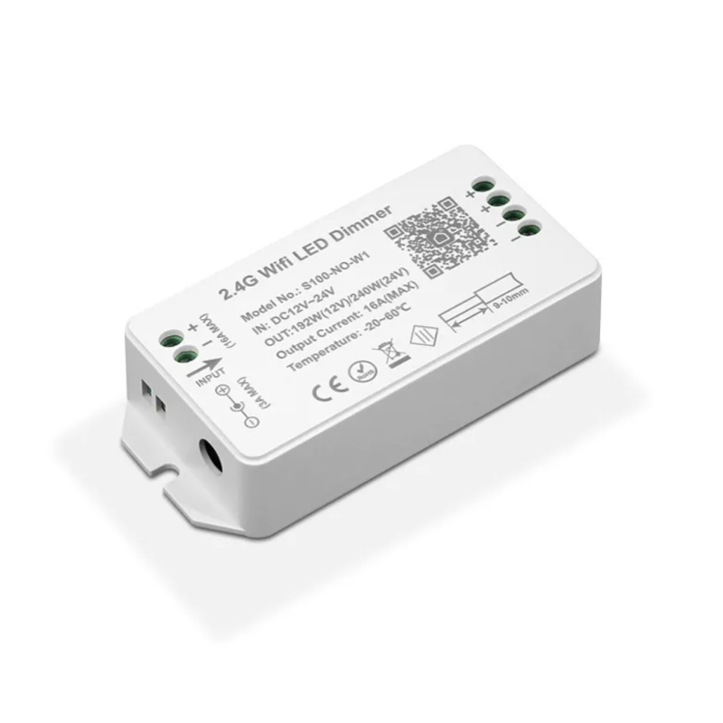 Tuya WiFi LED Dimmeris 12–24V DC, 2x5A – Gudrā Apgaismojuma Vadība ar Smart Life